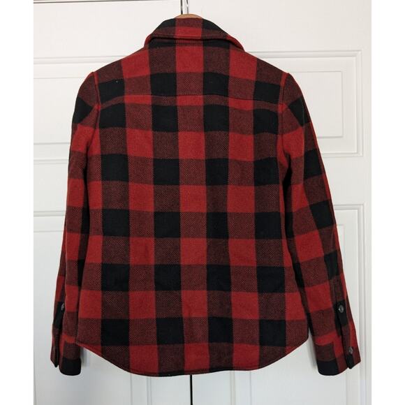 J. Crew Plaid Sherpa Lined Wool Blend Coat - Picture 5 of 8